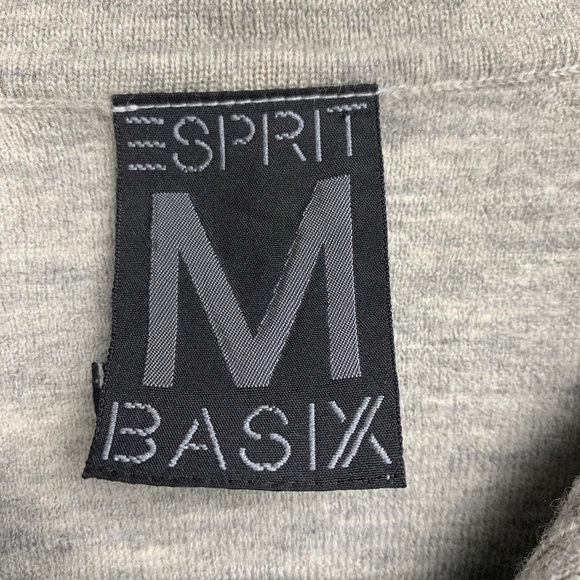 Vintage Esprit Basix Gray Crop Long Sleeve - Picture 3 of 5